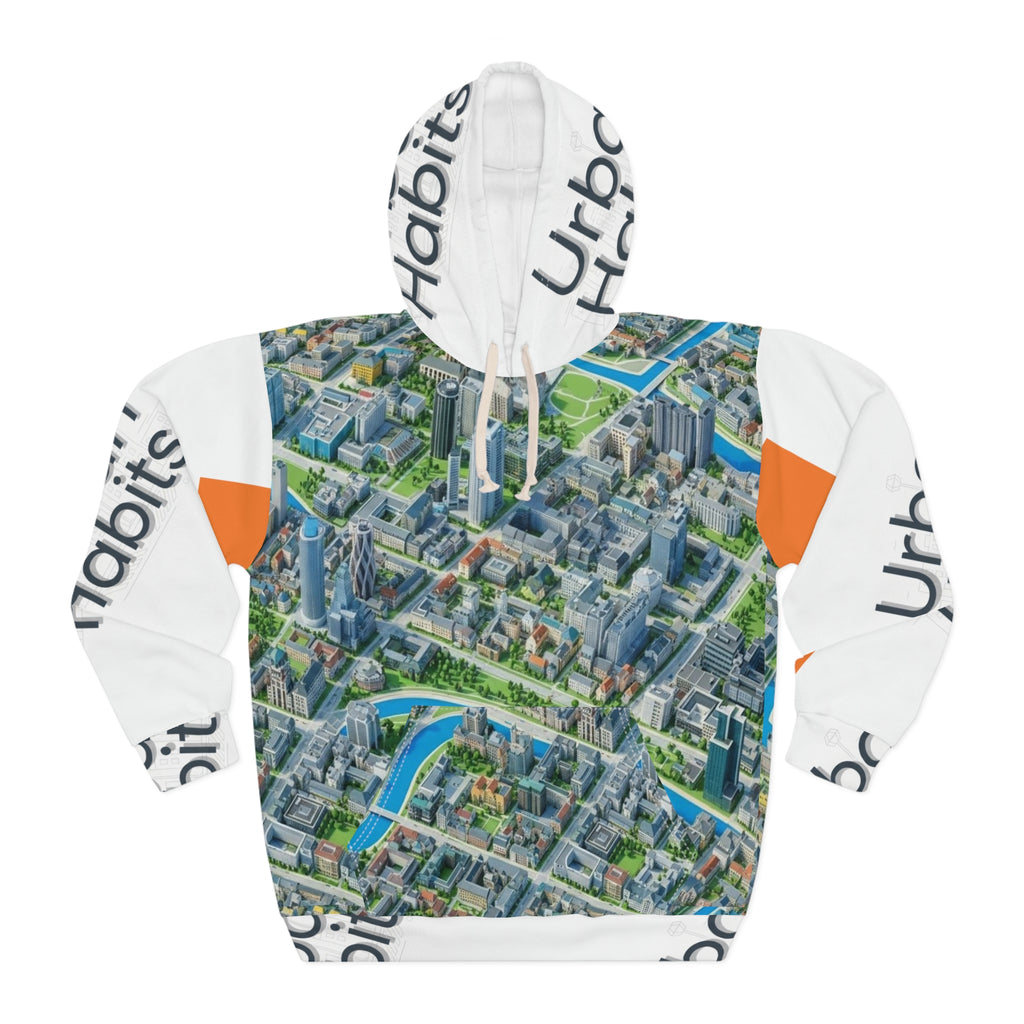 City Map Hoodie – Urban Habits All-Over Print Pullover
