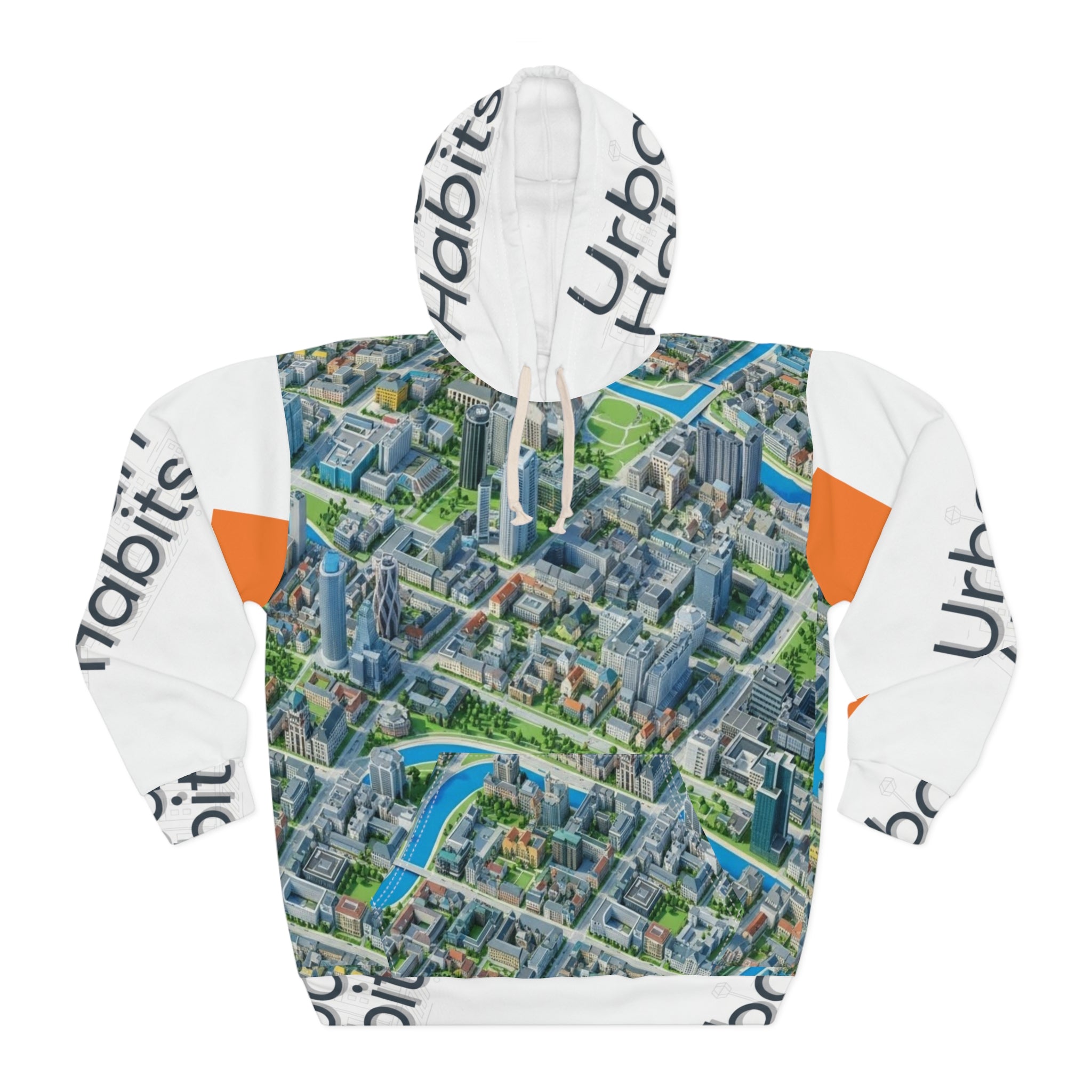 City Map Hoodie – Urban Habits All-Over Print Pullover