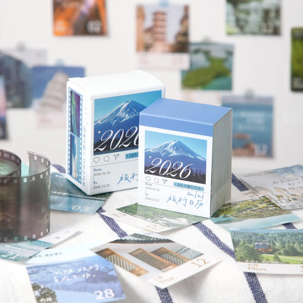 Journal GO Mini 365 Day Calendar 2026 Planner Yearly Agenda Organizer with Memo Notes for Home Office School Daily Schedule